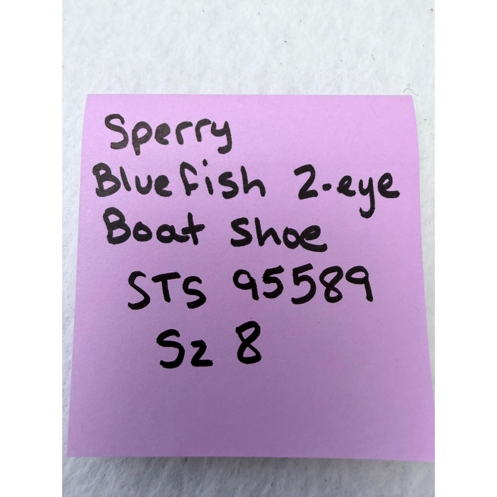 Sperry Bluefish 2-Eye Womens Boat Shoes Linen Multi Leather STS95589 Size 8 - Picture 7 of 12